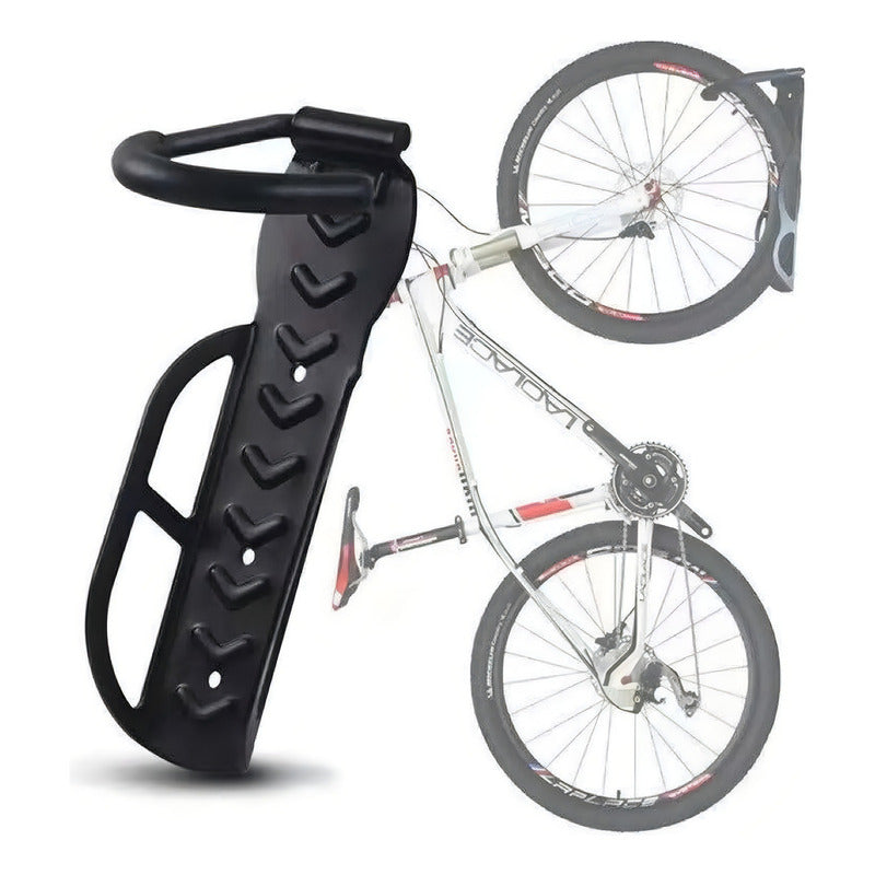 Pack 3 Ganchos Porta Bicicleta Para Muralla Pared Colgador Color Negro