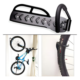 Soporte Bicicleta Con Gancho Acero Reforzado Para Pared Color Negro