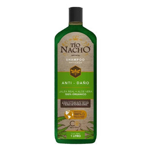 Shampoo Tío Nacho 1 Litro Anti Daño Jalea Real Aloe Vera