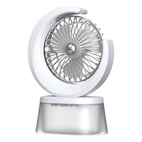 Ventilador Humidificador Portátil Ventilador Led  Usb Recarg