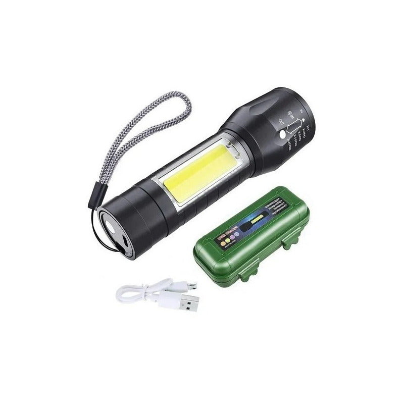 Linterna Tactica Recargable Larga Distancia Led Potente Usb