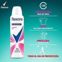 Desodorante Rexona Aerosol Femenino Powder Dry 72h 150ml