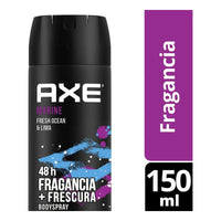 X2 Desodorante Axe Spray Marine Fresh Ocean & Lima 150ml Fresh Ocean Lima