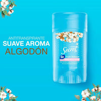 Desodorante Gel Secret Powder Protect Cotton Algodón 45g