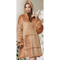 Pack X2 Polerones Sherpa Con Capucha Poleron Chiporro Huggle Hoodie Pijama Invierno Polar M&a Store