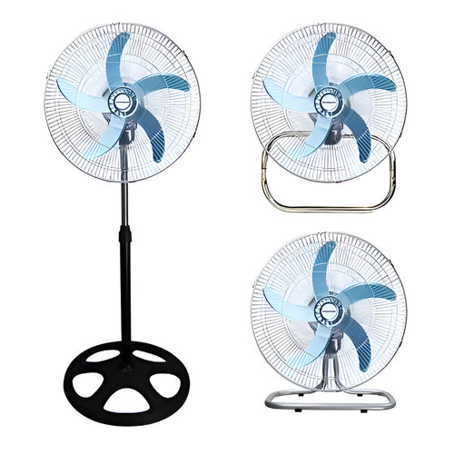 Ventilador De Base 18 Pulgadas 3 Velocidades Fs-4521. Cantidad De Aspas 5 Color De La Estructura Negro Color De Las Aspas Celeste Diámetro 18 Cm Frecuencia 50hz Material De Las Aspas Plástico