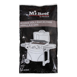 Piedras Volcánica 2,5 Kg Parrilla A Gas Mr Beef Asado Bbq