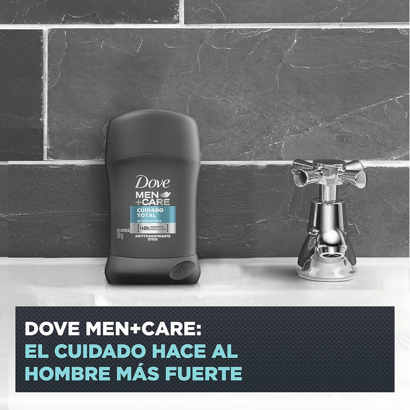 Pack X3 Desodorante Dove Men Barra 50g Cuidado Total 48h Cuidado Total