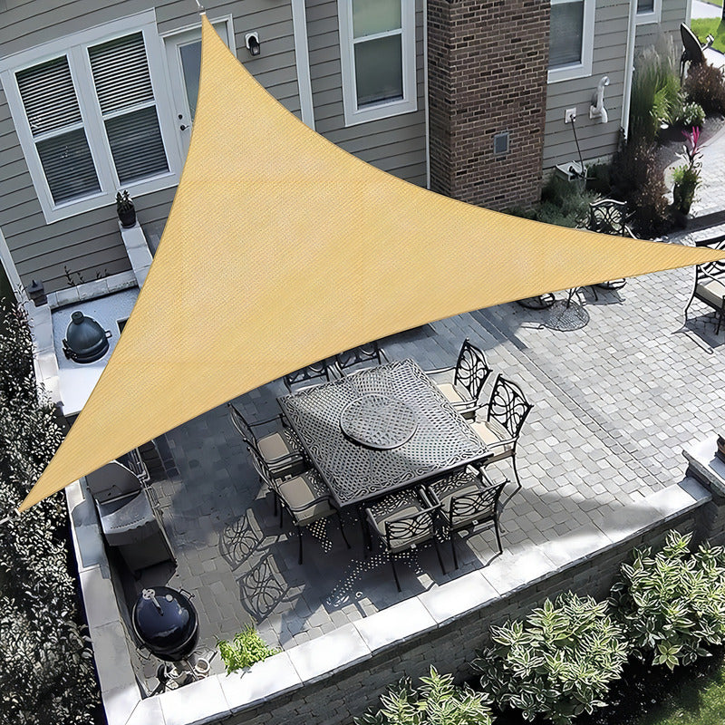 Malla Triangulo Sombra Vela Toldo Uv 3 X 3 X 3 Color Beige