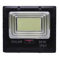 X2 Reflector Solar Panel Luz Iluminación Foco Solar Led 50w Negro Blanco Frío