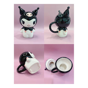 Tazon 3d Ceramica Kuromi Kawaii Taza Mug Kuromi