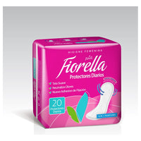 Protectores Diarios Fiorella 20 Unid Tela Suave Sin Perfume