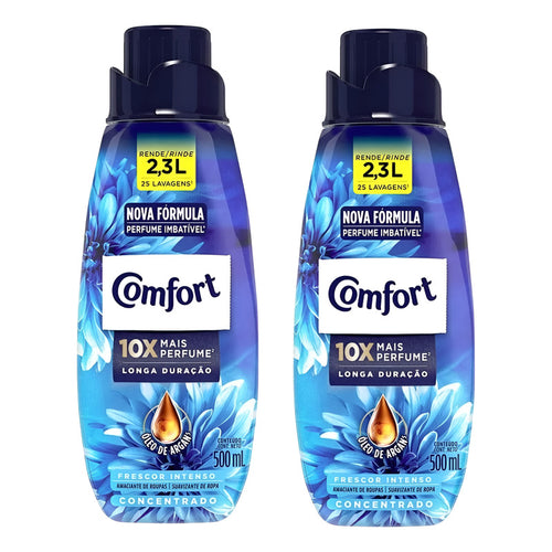 X3 Suavizante Comfort Concentrado 500ml Frescor Intenso
