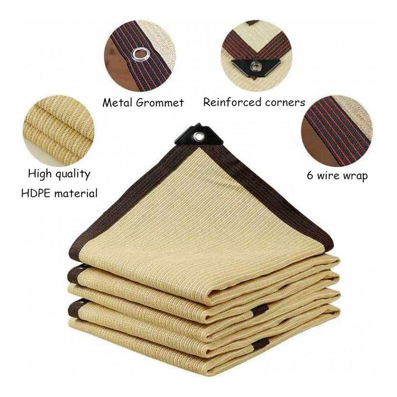 Pack2 Toldo Rectangular 3x3 Cubierta Terraza Jardin Terraza Beige