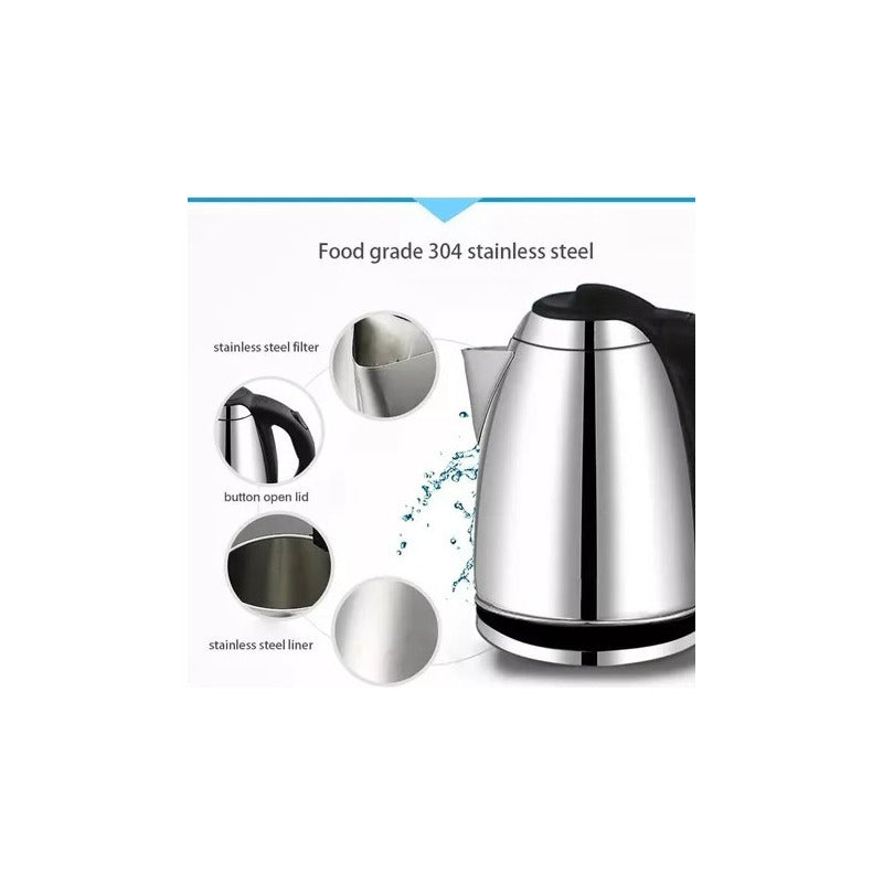 Hervidor Calentador De Agua Electrico Tetera 2 Ltrs