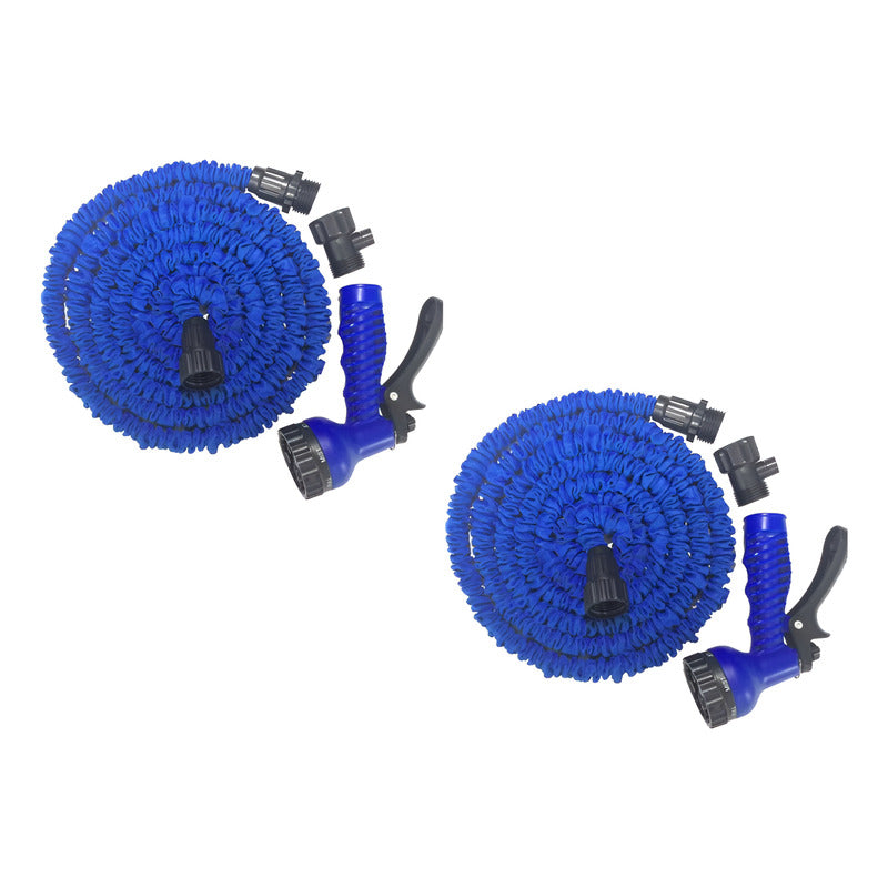 X2 Manguera Jardín Retráctil Flexible Expandible 15 Metros