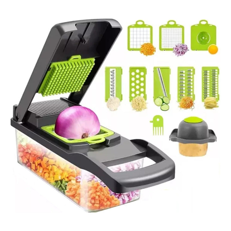 Cortador Procesador Alimentos Verduras Vegetales Importado Verde Lima