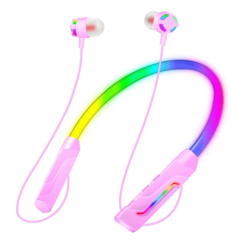 Audífonos Bluetooth Inalámbricos De Cuello Con Luces Led