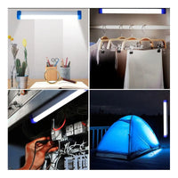Lampara De Emergencia Recargable Ampolleta Luz Led 32cm Usb. Color Blanco