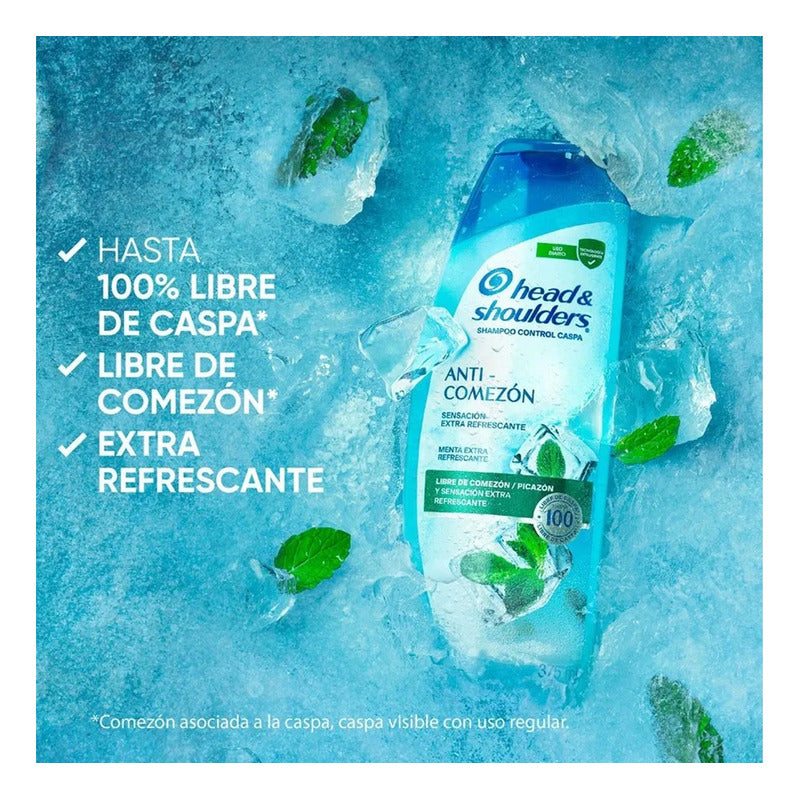 Shampoo Head & Shoulders Anti-comezón Con Menta 375ml