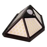 Lámpara Solar De 100 Led Con Sensor De Jardín, Impermeable, Color Negro