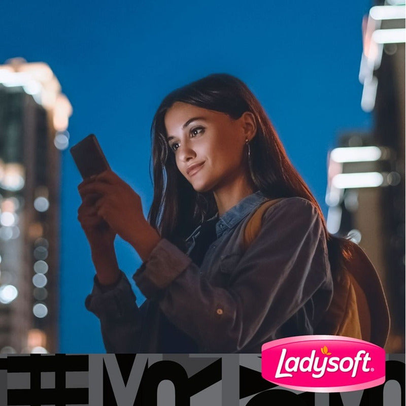 X2 Toallas Higiénicas Nocturna Ladysoft Ultradelgada 14unid