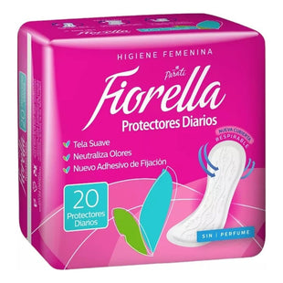 Protectores Diarios Fiorella 20 Unid Tela Suave Sin Perfume