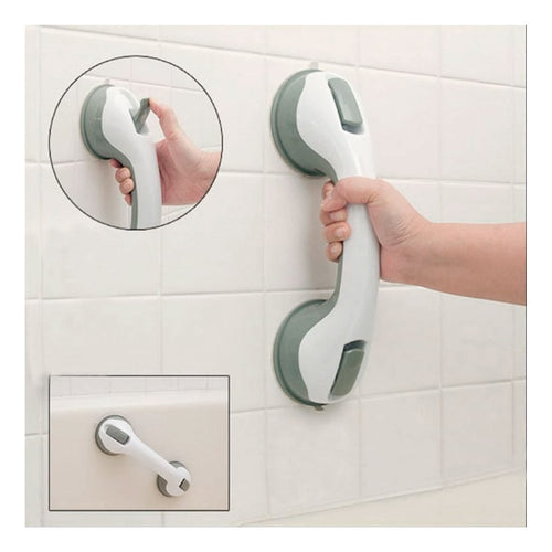 2 Agarradera Manilla Ventosas Soporte Seguridad Baño Ducha  Blanco