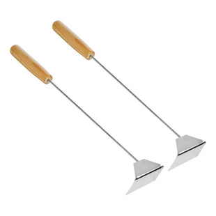 X2 Atizador Para Carbón Atizador 40cm Fuego Asado Parrilla