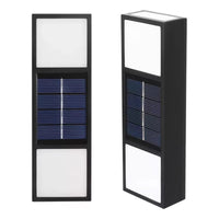 Pack 4 Aplique Foco Solar Exterior Aplique Led Bidireccional Negro