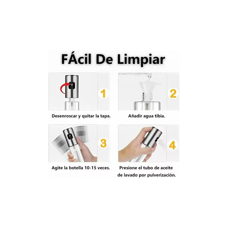 X2 Rociador Aceite Aceitero Spray Alcuza Vinagre Limon Aceto