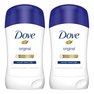 X2 Desodorante Dove Original Barra 45g Antitranspirante 72h Original