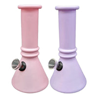 Bongs Vidrio Pyrex Pipa De Agua Resistente Quemador Liso Lila