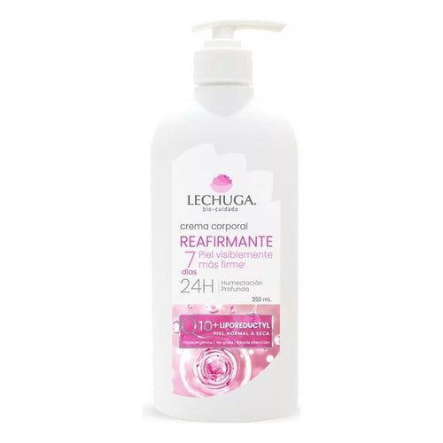 Crema Corporal Lechuga 350ml Reafirmante 24h Humectación Neutra