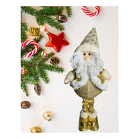 Pack 2 Monos Patas Largas Adorno Navidad Decoración Pascuero