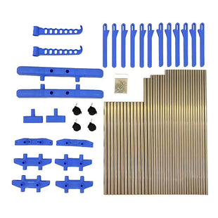 Tendedero Vertical De Metal De 3 Niveles, 170 X 126 X 64 Cm, Azul