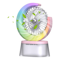 Ventilador Humidificador Portátil Ventilador Led  Usb Recarg