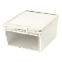 X2 Caja Organizadora Apilable Zapato Multiuso 15 L Reyplast Transparente / Gris Lisa