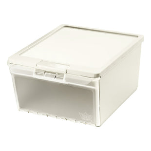 X2 Caja Organizadora Apilable Zapato Multiuso 15 L Reyplast Transparente / Gris Lisa