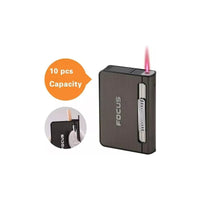 Cigarrera Dispensador Porta Cigarrillo Con Compartimiento
