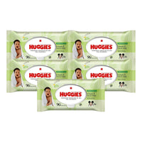 Pack X5 Toallitas Húmedas Huggies 96unid Limpieza Efectiva