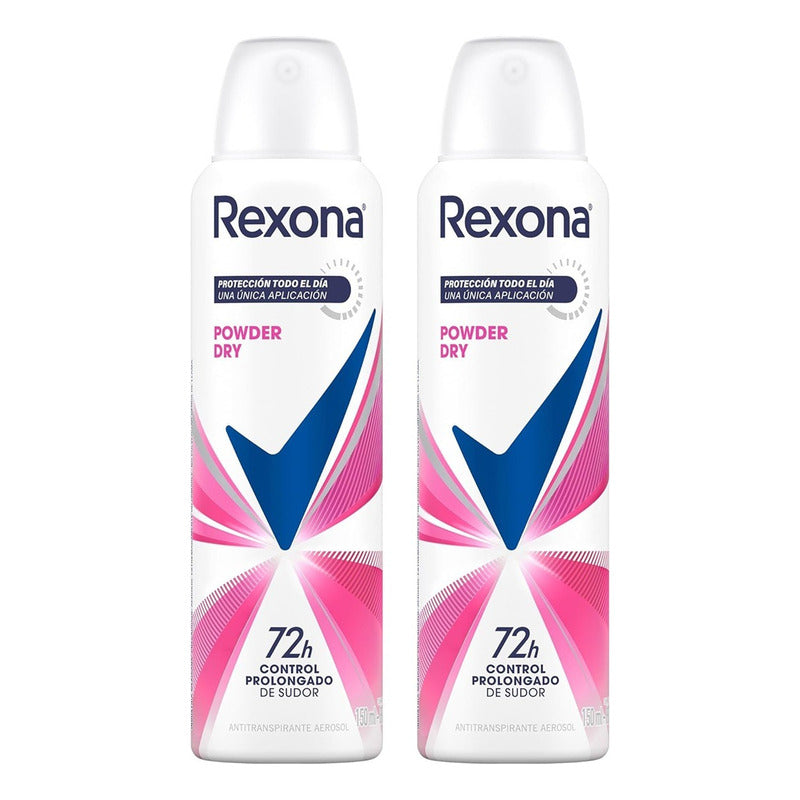 Desodorante Rexona Aerosol Femenino Powder Dry 72h 150ml