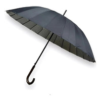 X2 Paraguas Automatico Mango Curvo 24 Varillas Resistestente