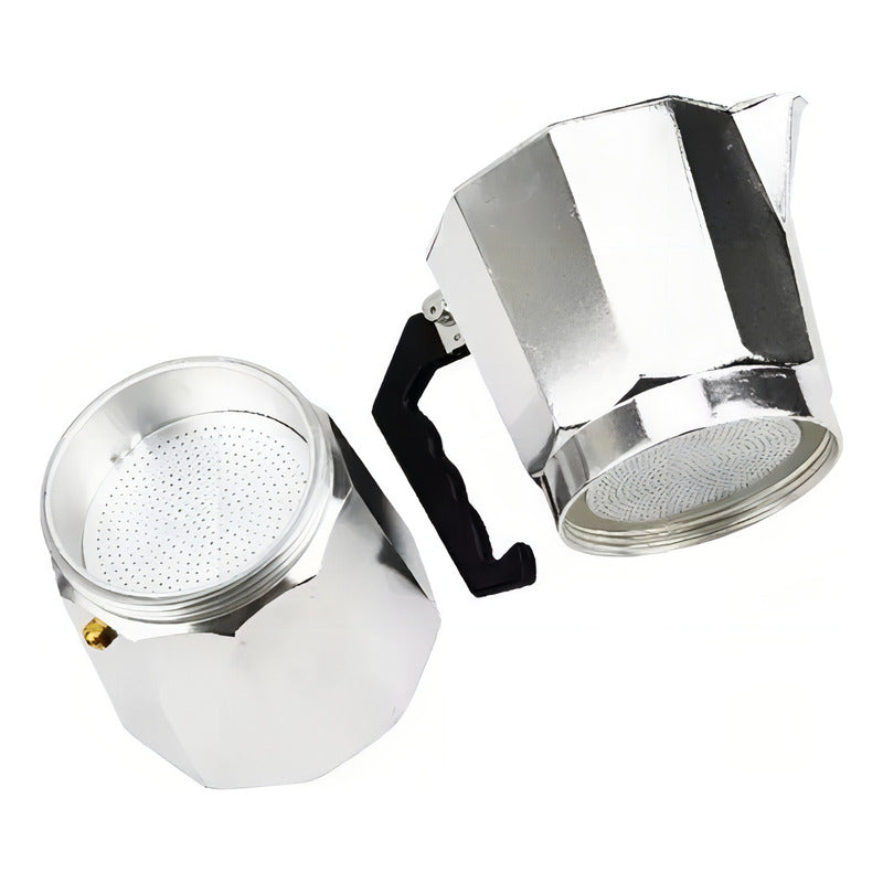 Coffe Italiana Cafetera Gris Italiana 6 Tazas