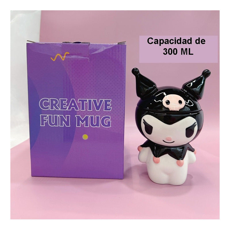 Tazon 3d Ceramica Kuromi Kawaii Taza Mug Kuromi