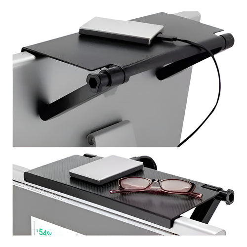 X2 Repisa Plegable Tv Monitor Control Remoto Soporte Router Negro