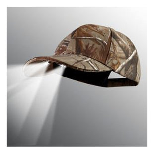 Jockey Tactica C/ Luz Led Camuflaje Gorro Caza Pesca Klimber