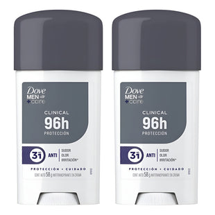 X3 Dove Men Care Clinical Desodorante Crema 58g Protección Original