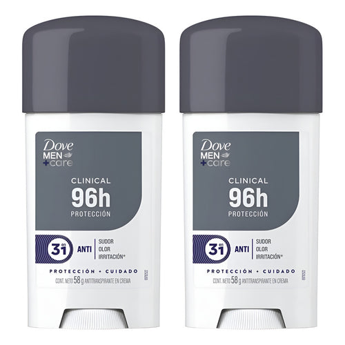 X3 Dove Men Care Clinical Desodorante Crema 58g Protección Original
