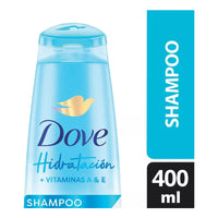 X2 Shampoo Dove Hidratación Vitaminas A & E 400ml Hydro Care